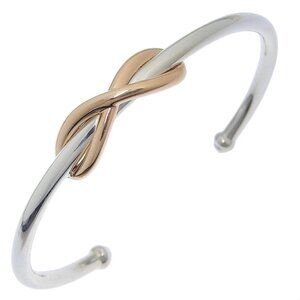 TIFFANY&Co. Infinity cuff Bangle Silver925/K18 Pink Gold 12.5g Women